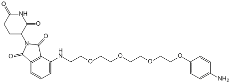 Pomalidomide-PEG4-Ph-NH2