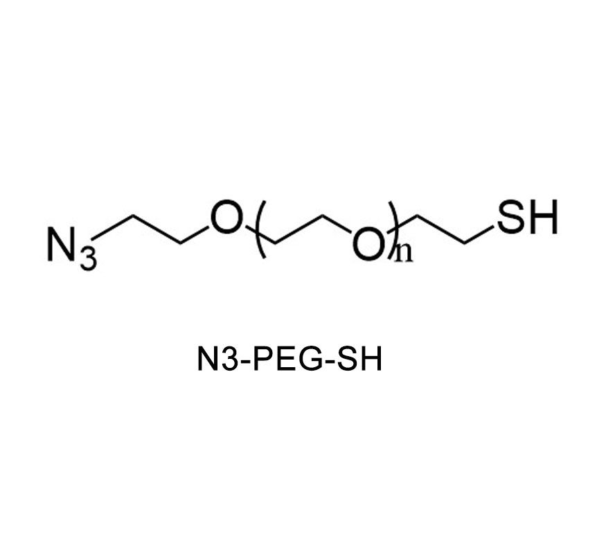 Azide-PEG-Thiol，N3-PEG-SH，可用于制备金纳米颗粒