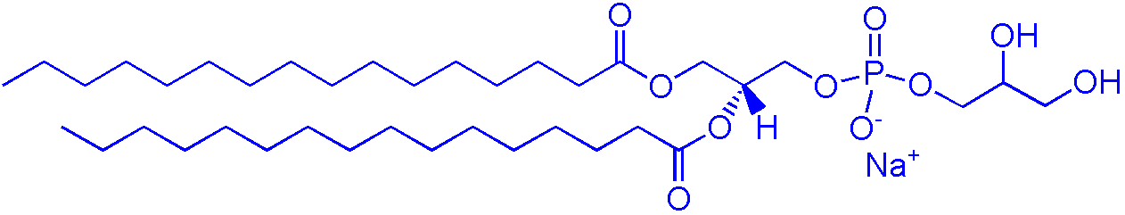 DPPG，200880-41-7，（1,2-dipalmitoyl-sn-glycero-3-phospho-(1-rac-glycerol) (sodium salt)）(图1)