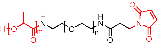 Poly(D,L-lactide)-PEG-Maleimide，PLA-PEG-MAL