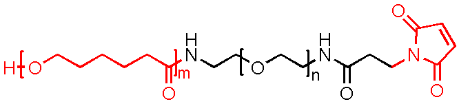 Poly(ε-caprolactone)-PEG-Maleimide，PCL-PEG-MAL(图1)